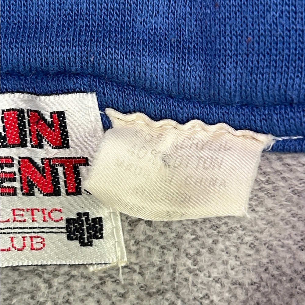Vintage Main Event Gray & Royal Blue Zip-Up Track Jacket - Picture 4 of 8